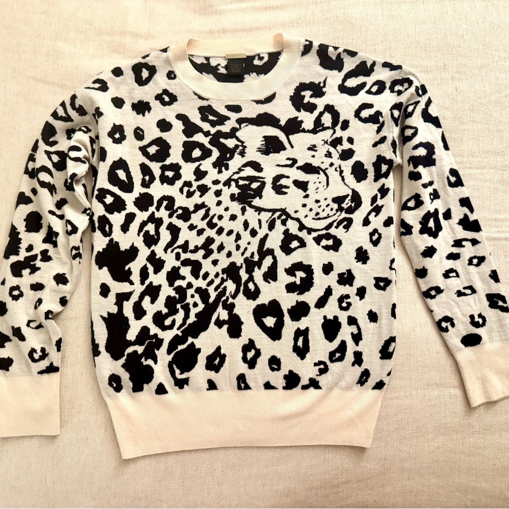Magaschoni Leopard Print Sweater